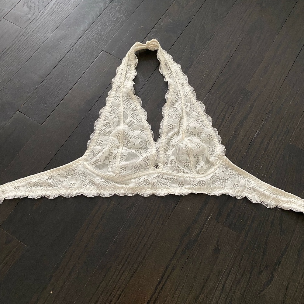 XS Free People Intimates Cream Lace Bralette